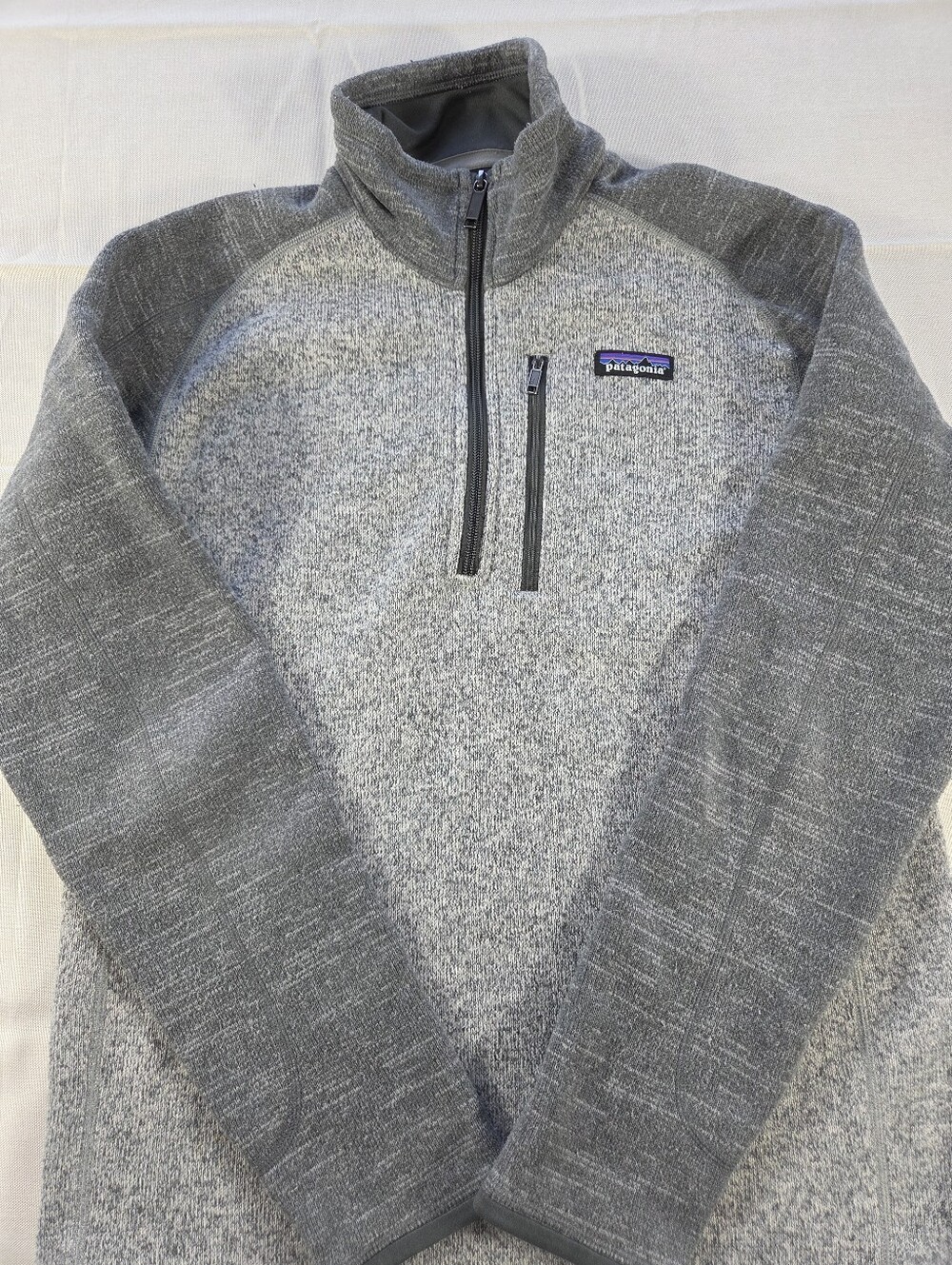 Patagonia Better Sweater 1/4 Zip Fleece Pullover Gray Mens Small